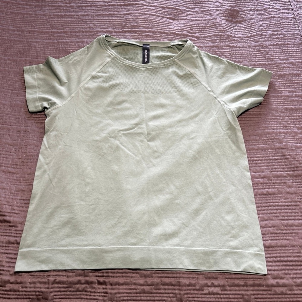 Mondetta Sage Green Short Sleeve Top